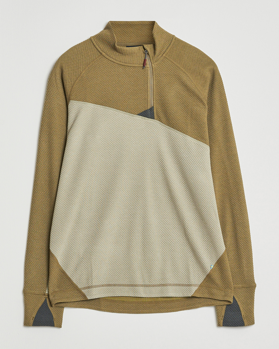 Homme | Pulls Et Tricots | Klättermusen | Huge Half Zip Sweater Silver Green Olive