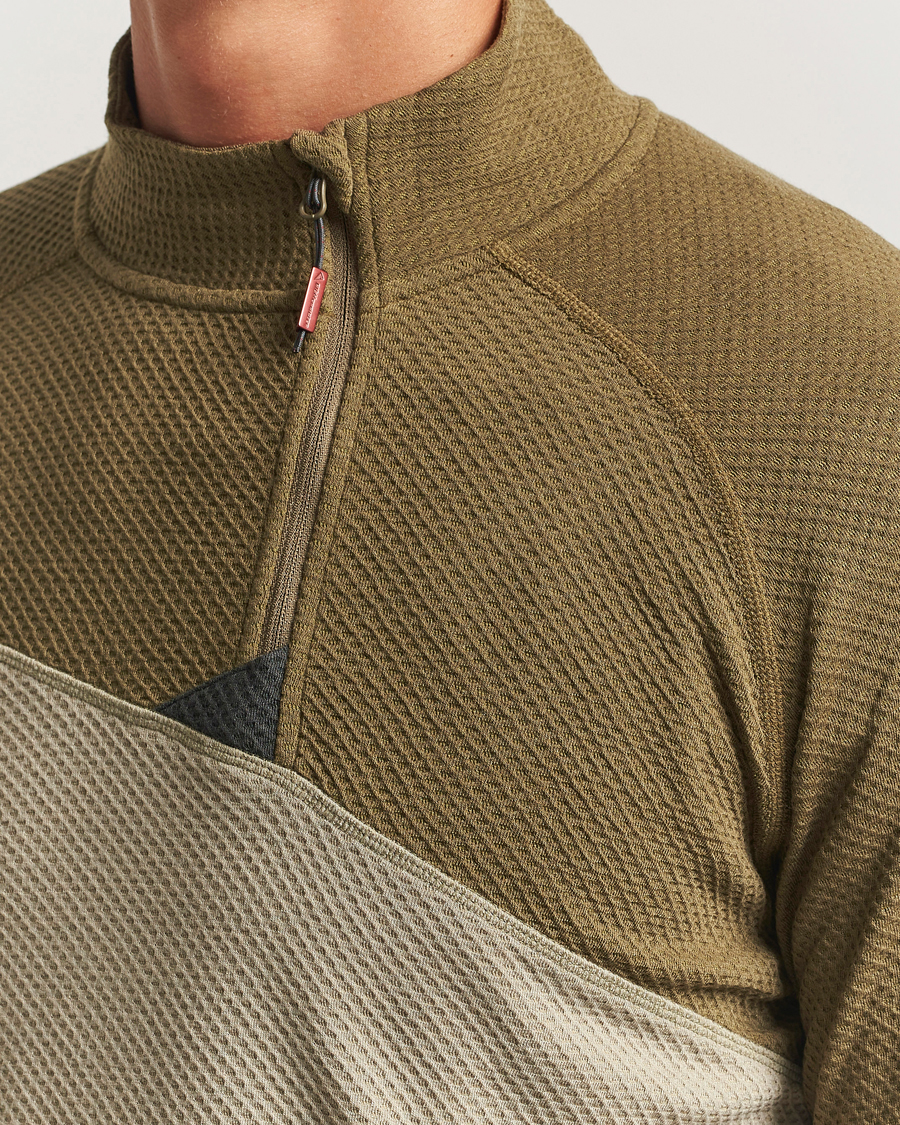 Homme | Pulls Et Tricots | Klättermusen | Huge Half Zip Sweater Silver Green Olive