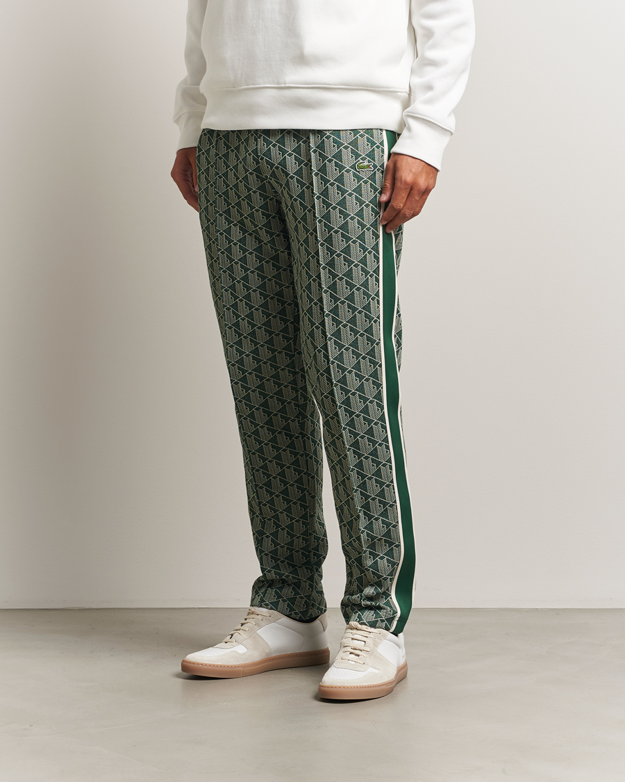 Homme | Pantalons | Lacoste | Monogram Track Pants Green/Sinople