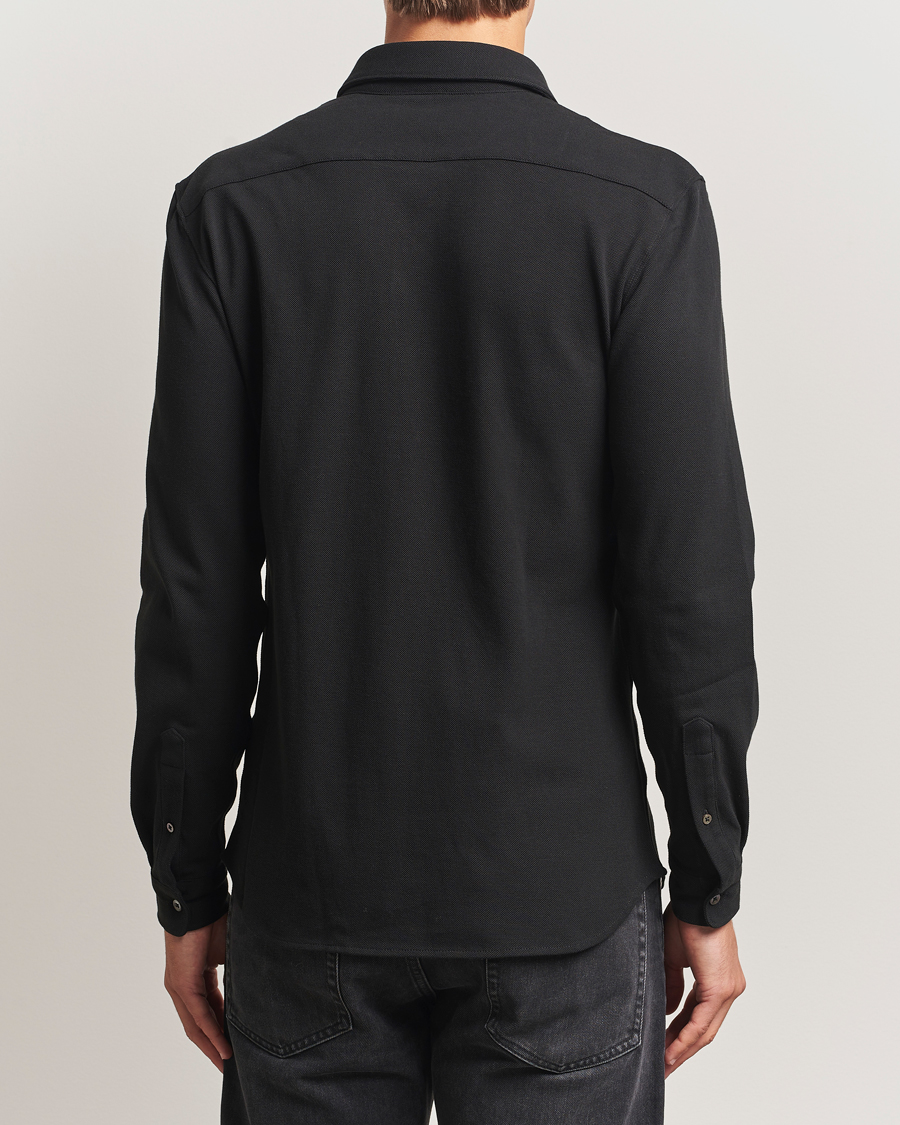 Heren | Overhemden | Lacoste | Slim Fit Cotton Piqué Shirt Black