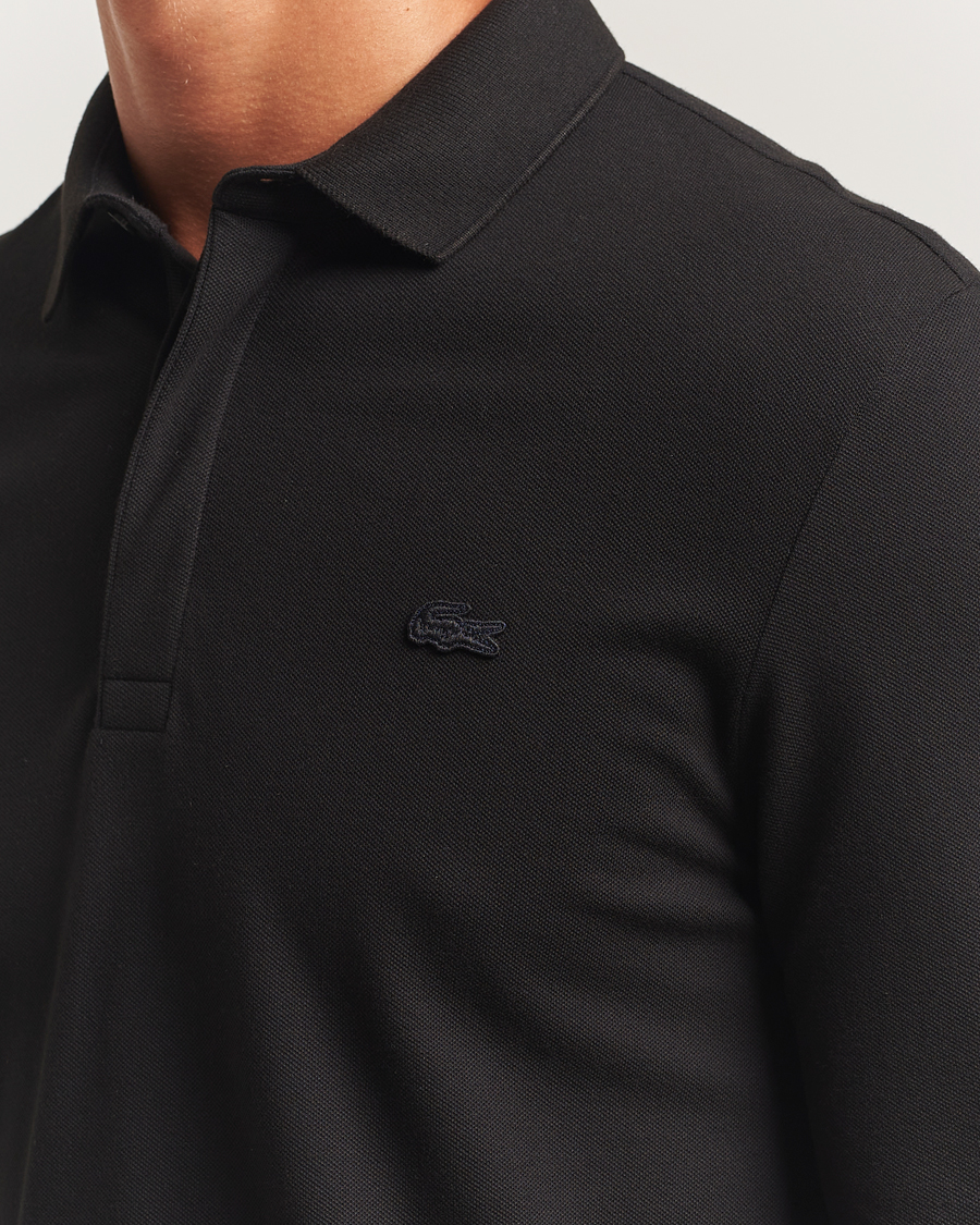 Heren | Polo's | Lacoste | Paris Long Sleeve Polo Piké Black