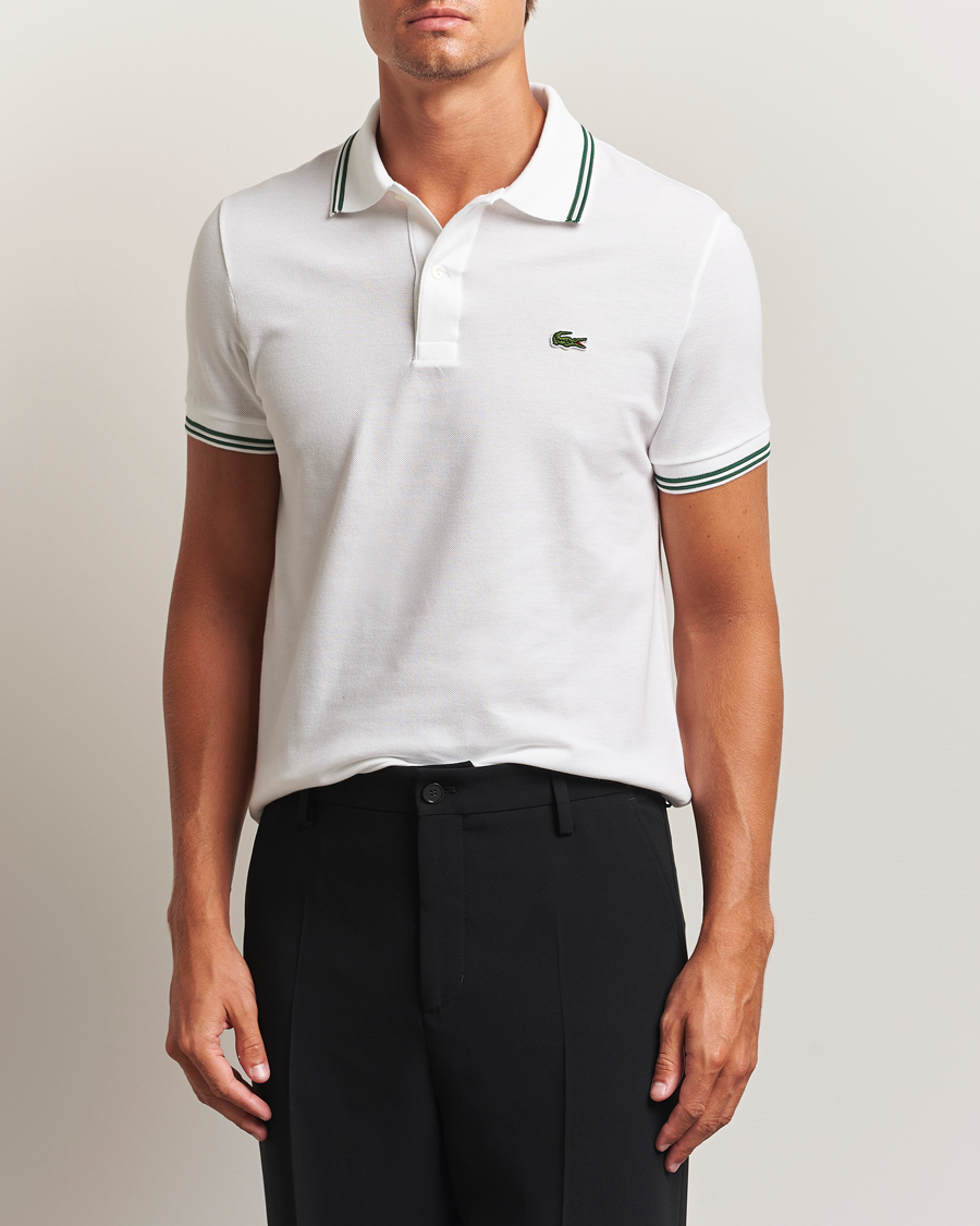 Heren | Polo's | Lacoste | Original Tipped Polo Piké White