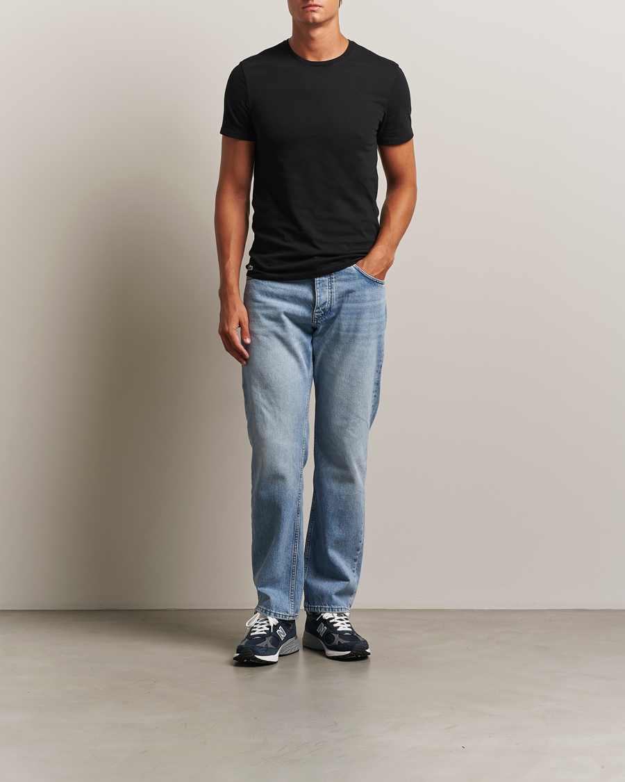 Homme | T-shirts | Lacoste | 3-Pack Crew Neck T-Shirt Black