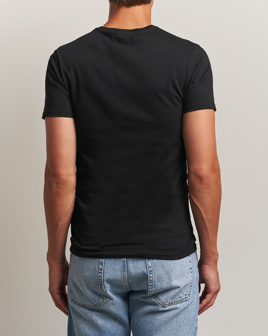 Homme | T-shirts | Lacoste | 3-Pack Crew Neck T-Shirt Black