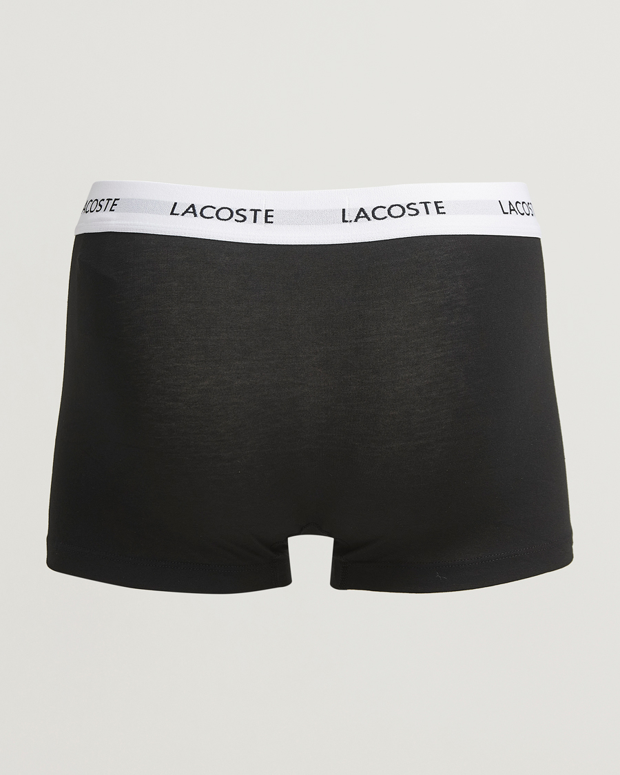 Homme | Sous-Vêtements Et Chaussettes | Lacoste | 3-Pack Stretch Cotton Trunks Black
