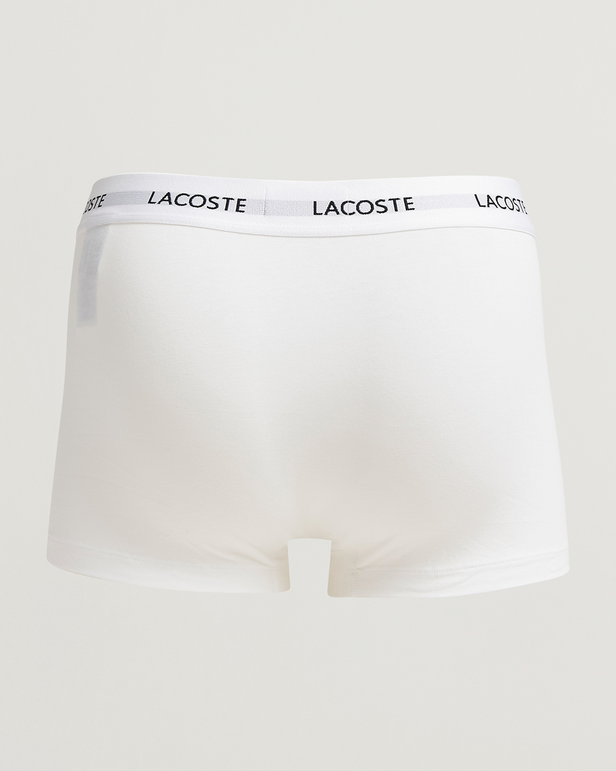 Homme | Sous-Vêtements Et Chaussettes | Lacoste | 3-Pack Stretch Cotton Trunks Black/White/Grey