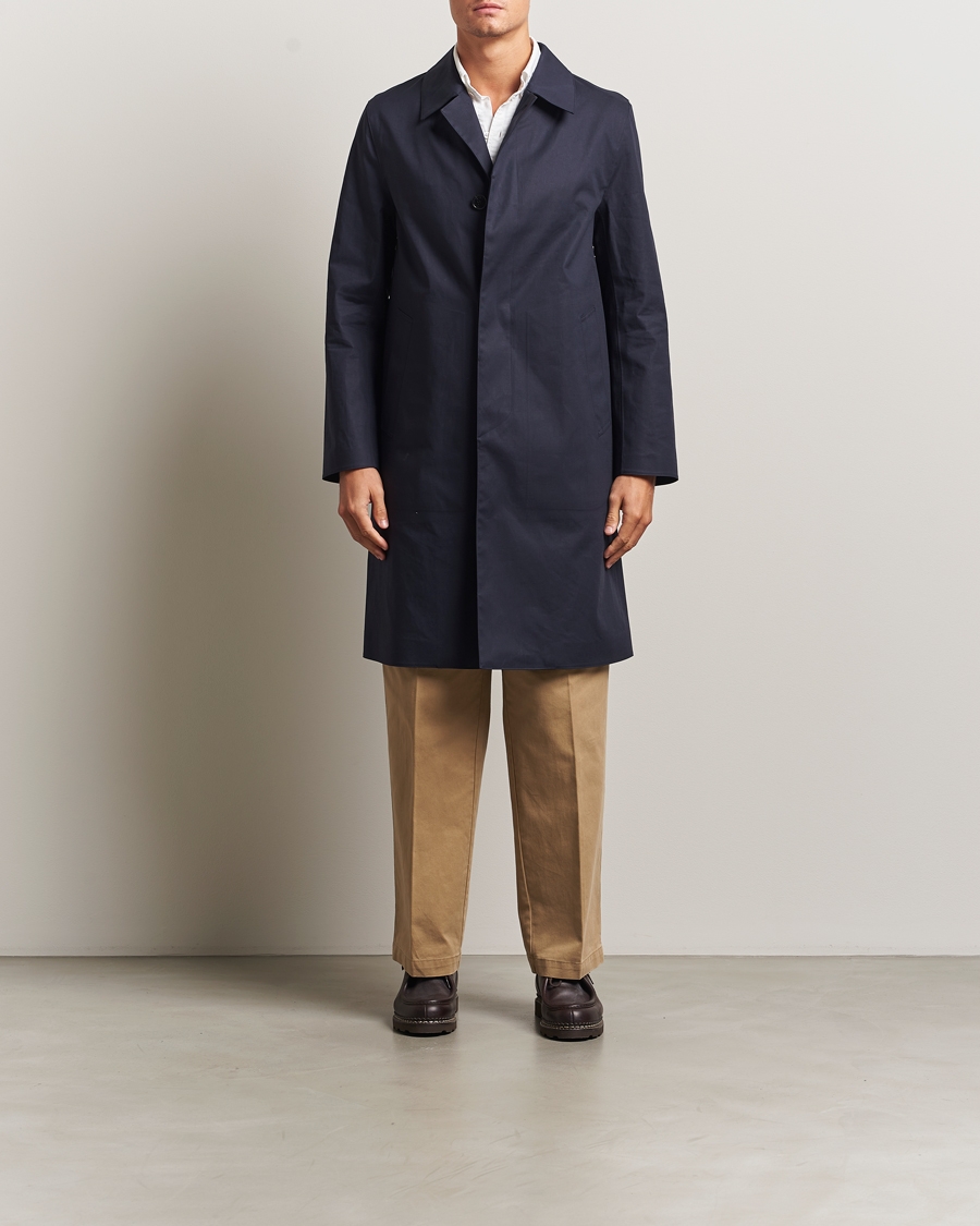 Heren | Jassen | Mackintosh | Dunkeld Car Coat Navy