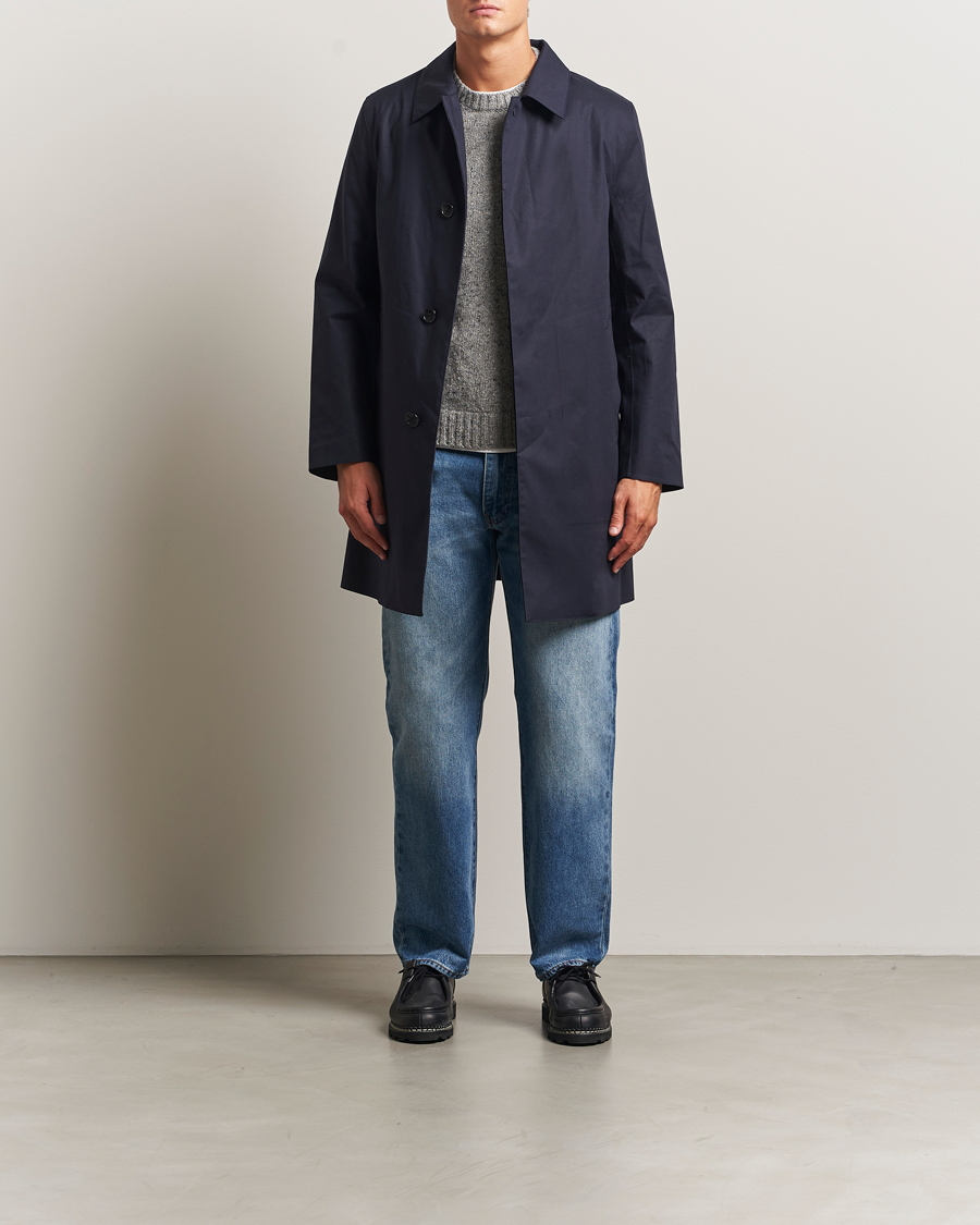 Heren | Jassen | Mackintosh | Dunoon Car Coat Navy