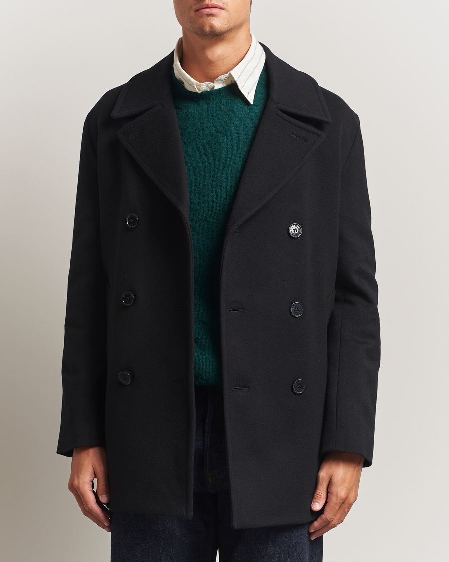 Homme | Manteaux Et Vestes | Mackintosh | Dalton Wool/Cashmere Peacoat Black