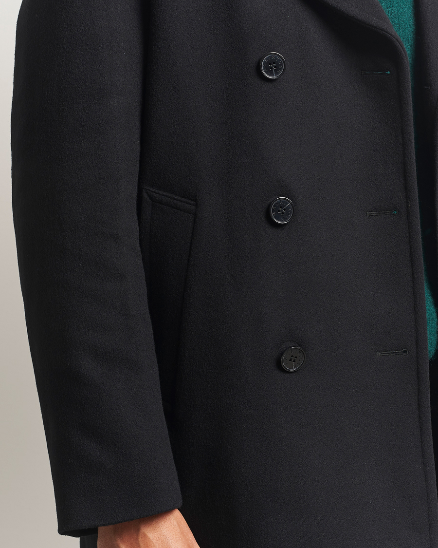 Homme | Manteaux Et Vestes | Mackintosh | Dalton Wool/Cashmere Peacoat Black