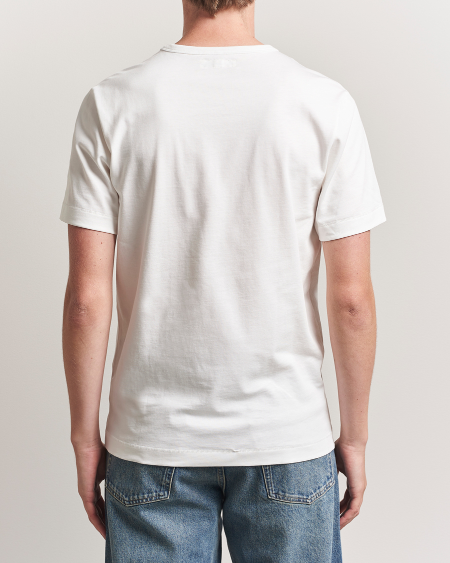 Homme | T-shirts | Merz b. Schwanen | Classic Fit Sturdy Loopwheeled T-Shirt White