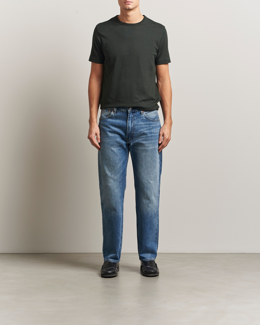 Heren | T-shirts | Merz b. Schwanen | Classic Fit Sturdy T-Shirt Forest Green