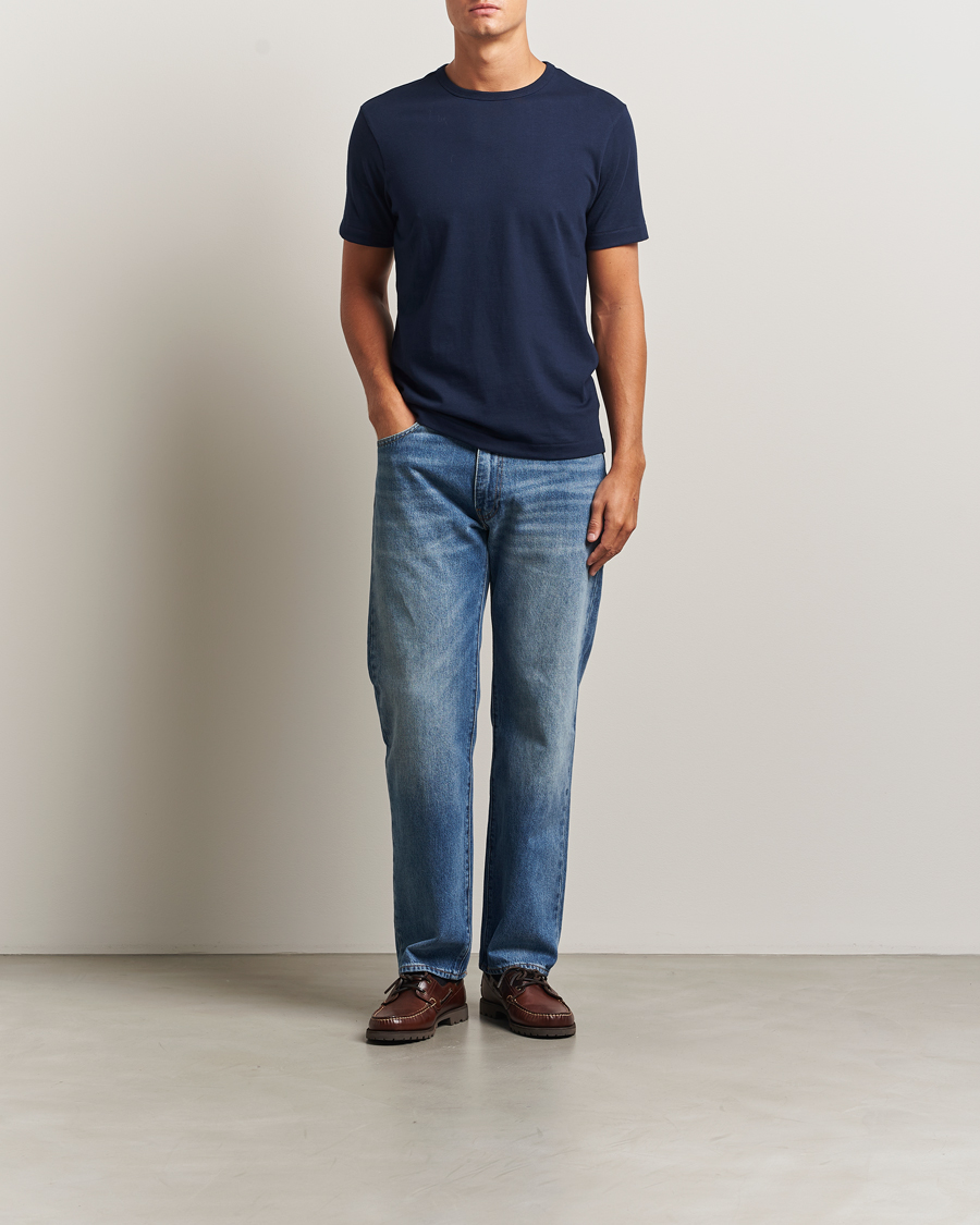 Homme | T-shirts | Merz b. Schwanen | Classic Fit Sturdy T-Shirt Ink Blue