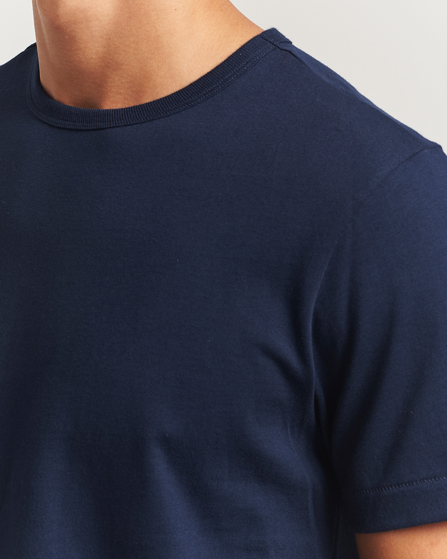 Homme | T-shirts | Merz b. Schwanen | Classic Fit Sturdy T-Shirt Ink Blue