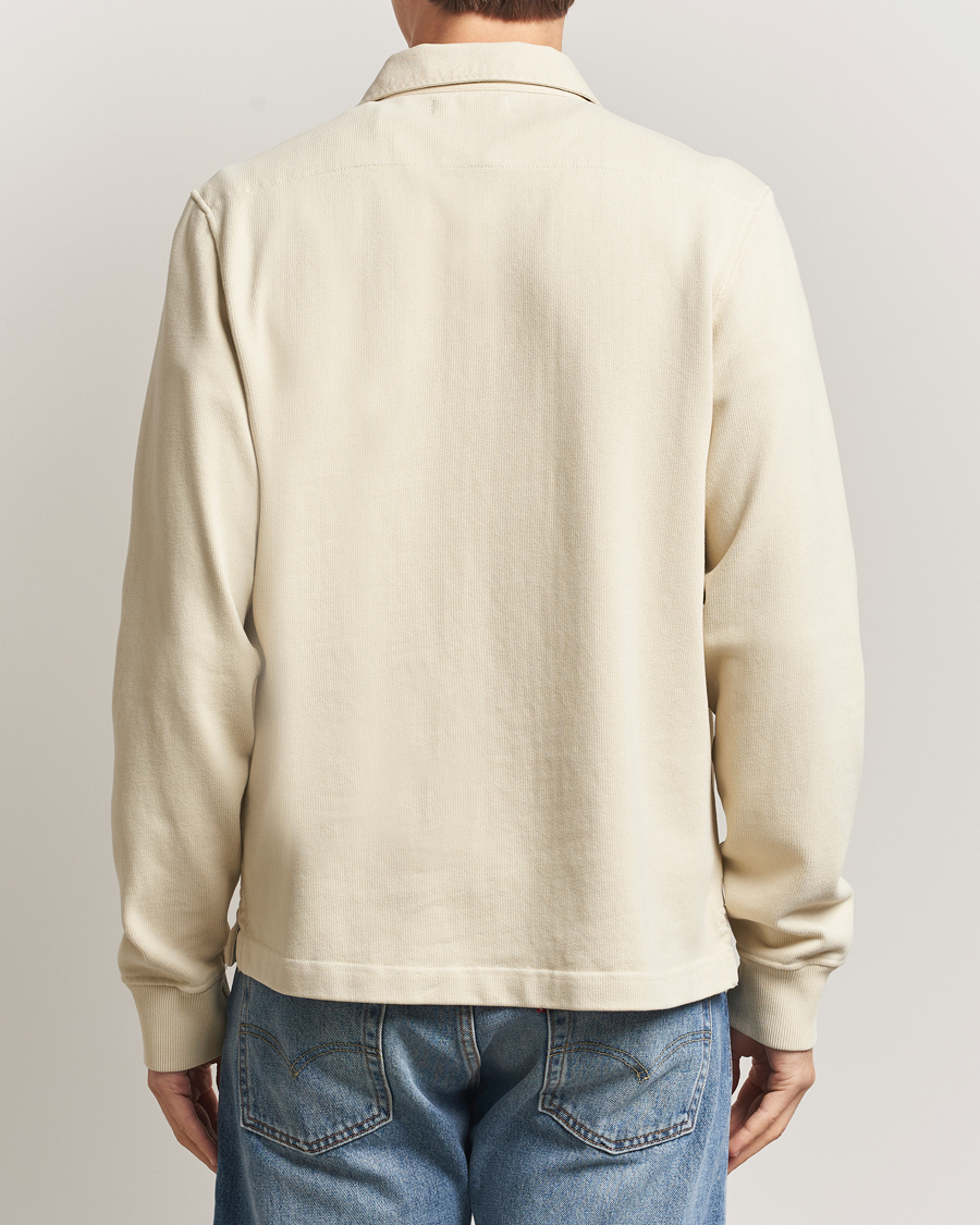 Homme | Pulls Et Tricots | Merz b. Schwanen | Relaxed Fit Vintage Cotton Rugby Shirt Nature