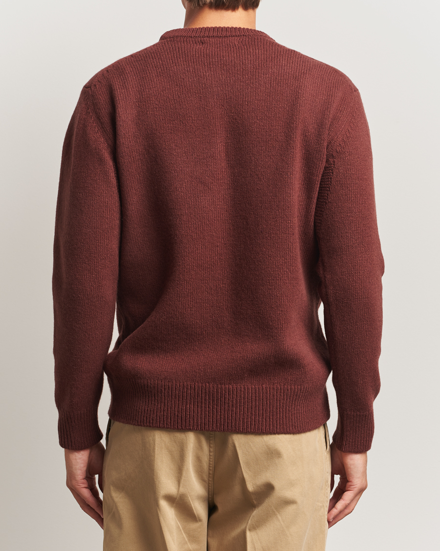 Heren | Truien | Merz b. Schwanen | Merino/Cashmere Knitted Sweater Dark Brown