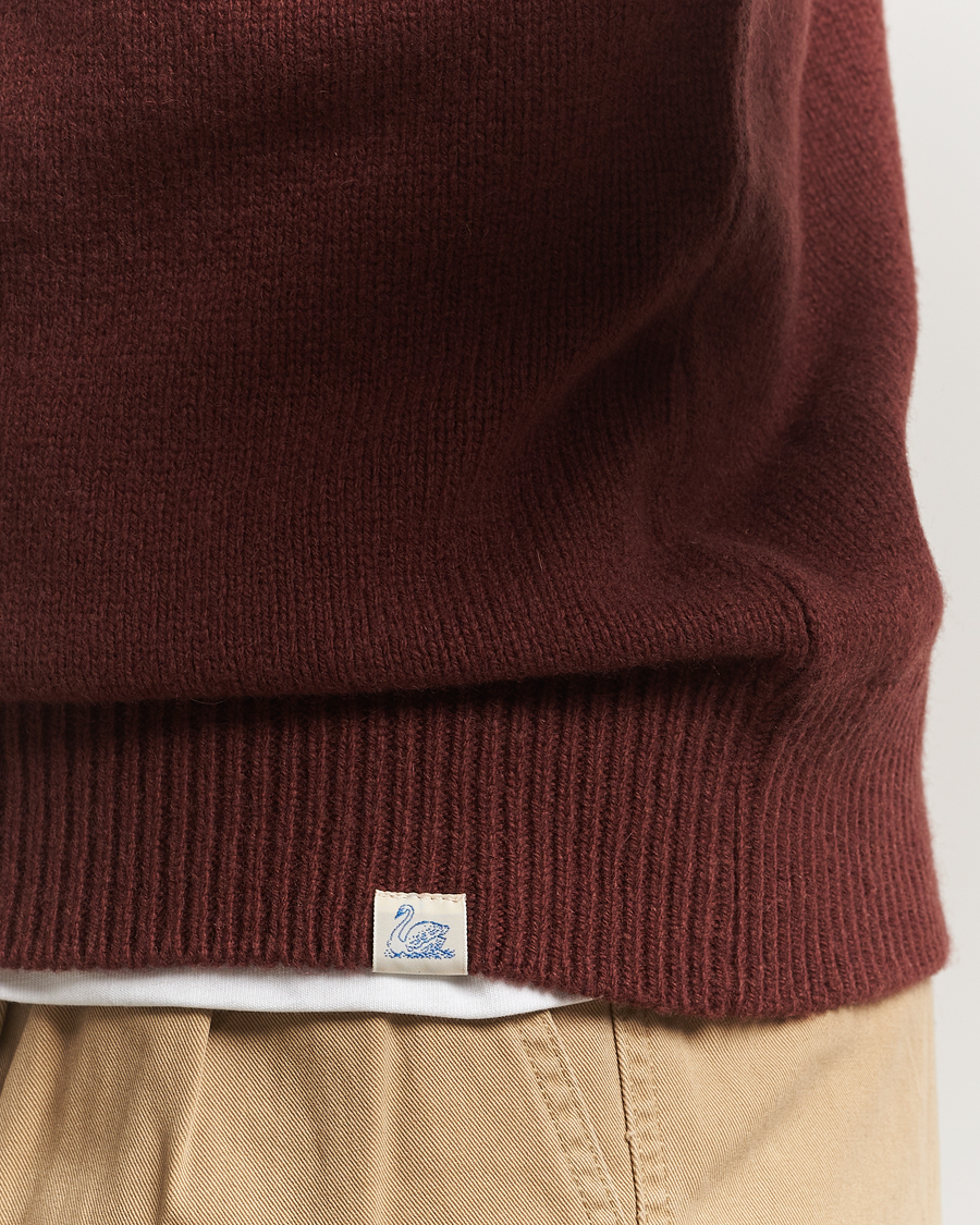 Heren | Truien | Merz b. Schwanen | Merino/Cashmere Knitted Sweater Dark Brown
