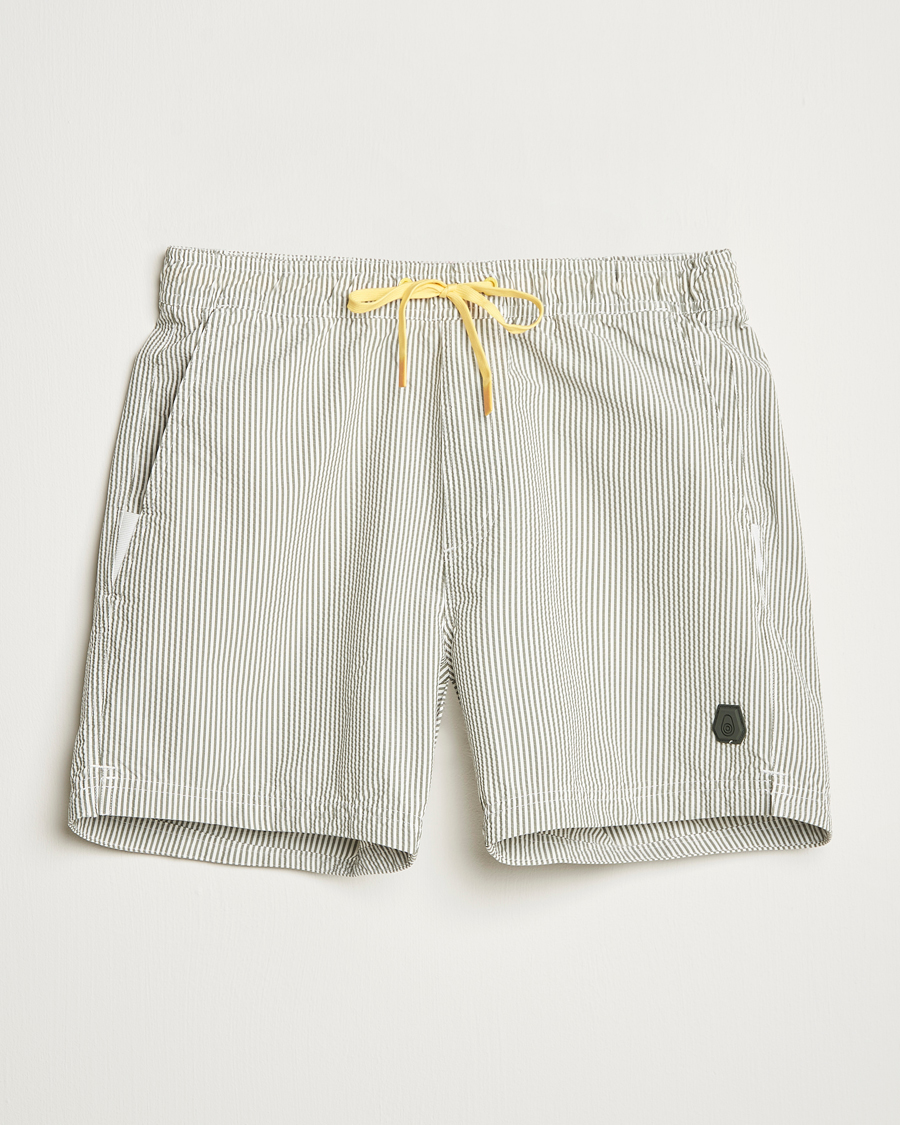 Homme | Maillots De Bain | Sail Racing | Tornado Striped Swimshorts Green/White