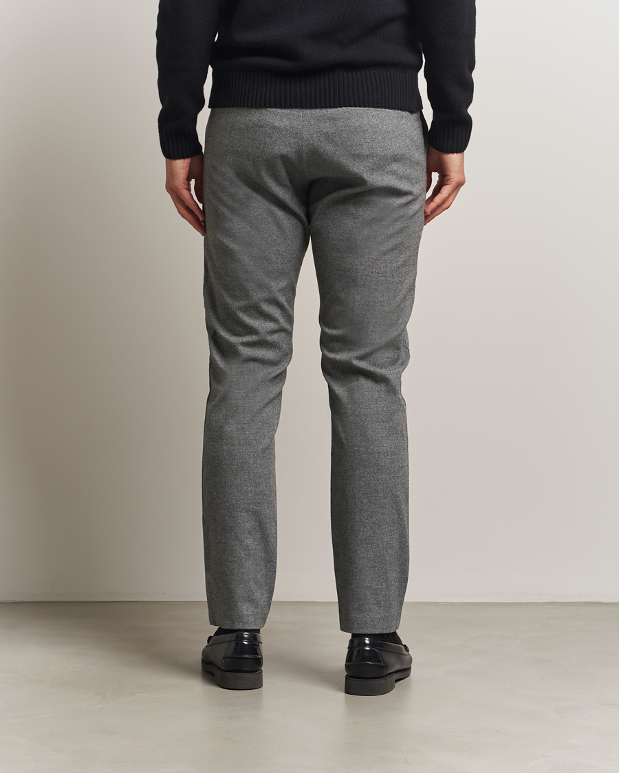 Homme | Pantalons | NN07 | Theo Brushed Cotton Trousers Dark Grey