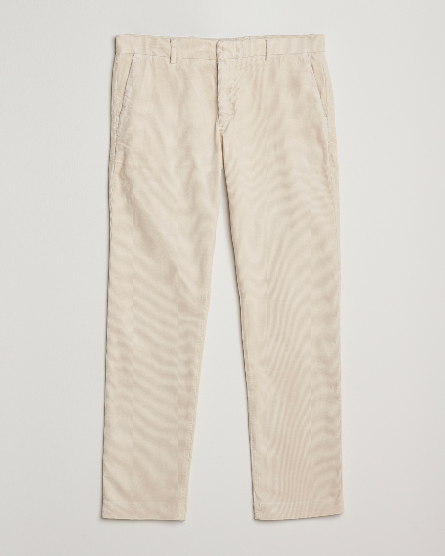 Homme | Pantalons | NN07 | Theo Regular Fit Corduroy Chinos Ivory