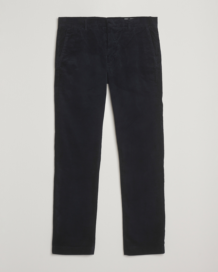 Homme | Pantalons | NN07 | Theo Regular Fit Corduroy Chinos Navy Blue