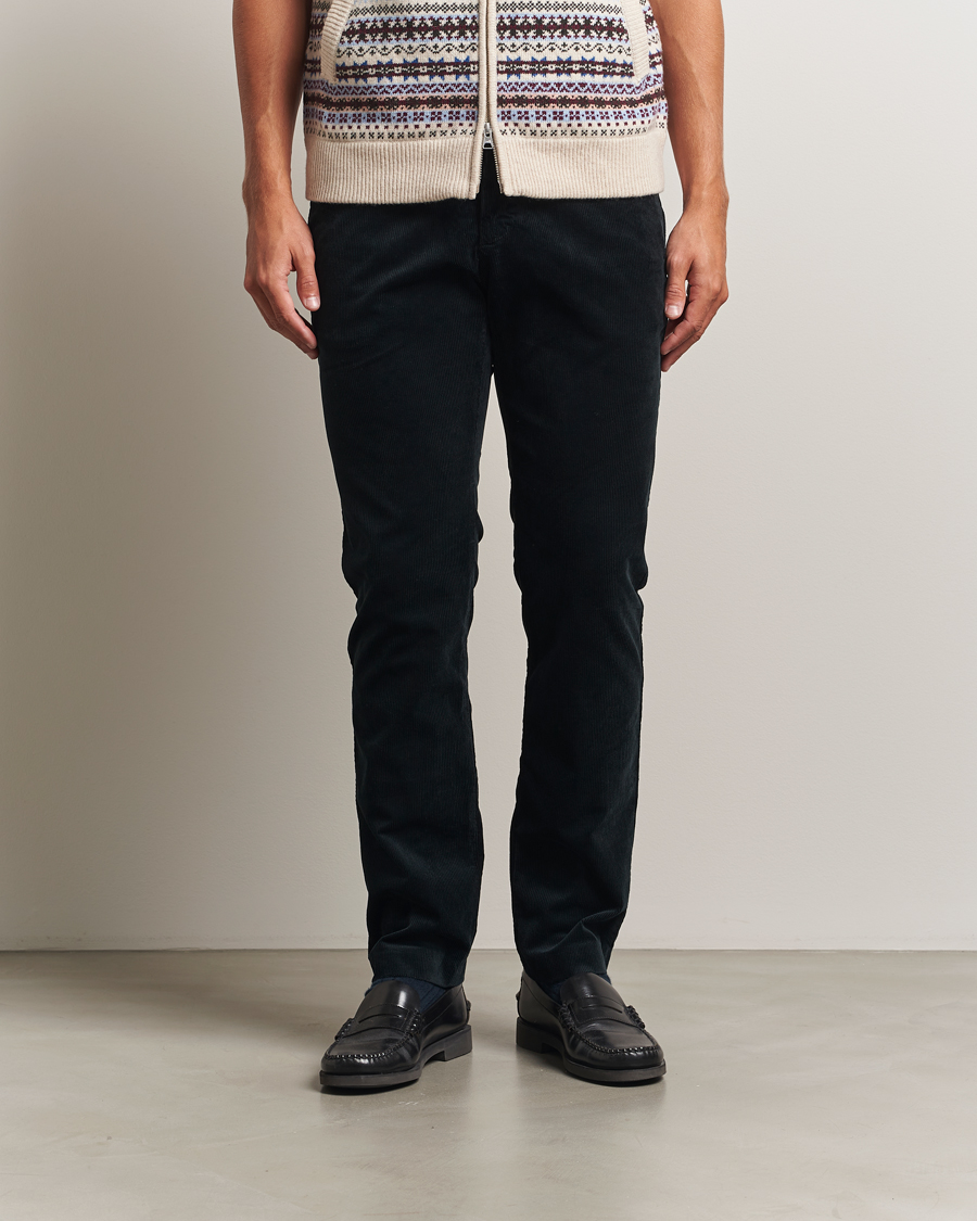 Homme | Pantalons | NN07 | Theo Regular Fit Corduroy Chinos Navy Blue