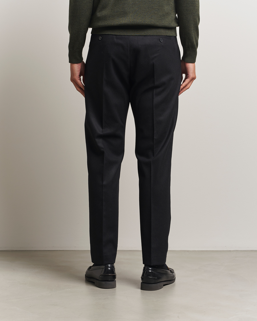 Homme | Pantalons | NN07 | Bill Wool Pleated Trousers Black