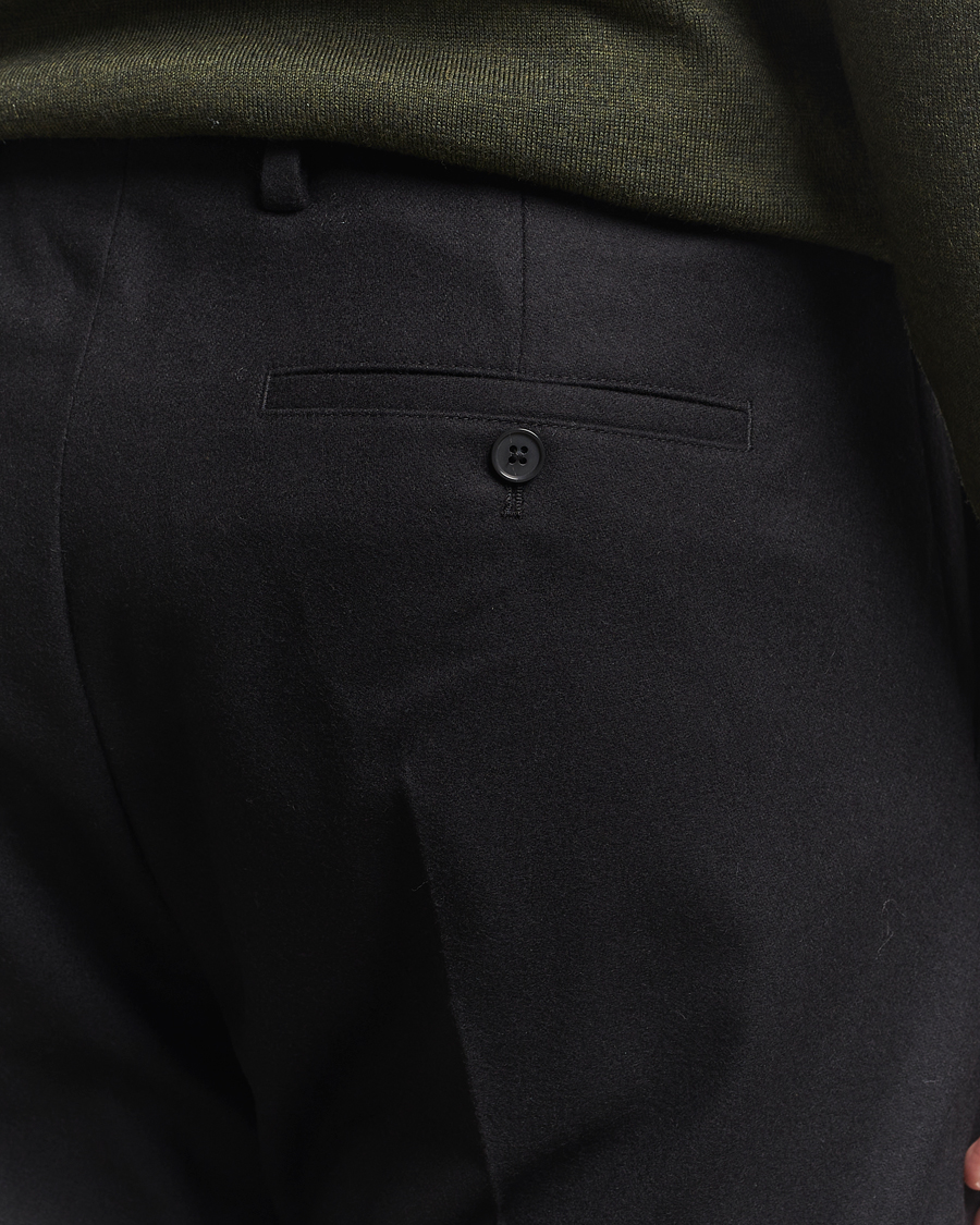 Homme | Pantalons | NN07 | Bill Wool Pleated Trousers Black