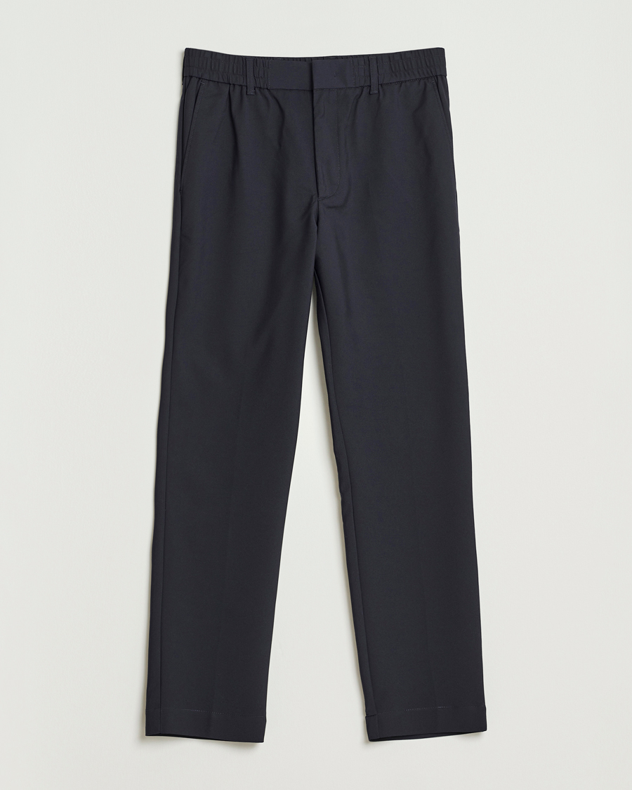 Heren | Broeken | NN07 | Billie Drawstring Trousers Navy Blue