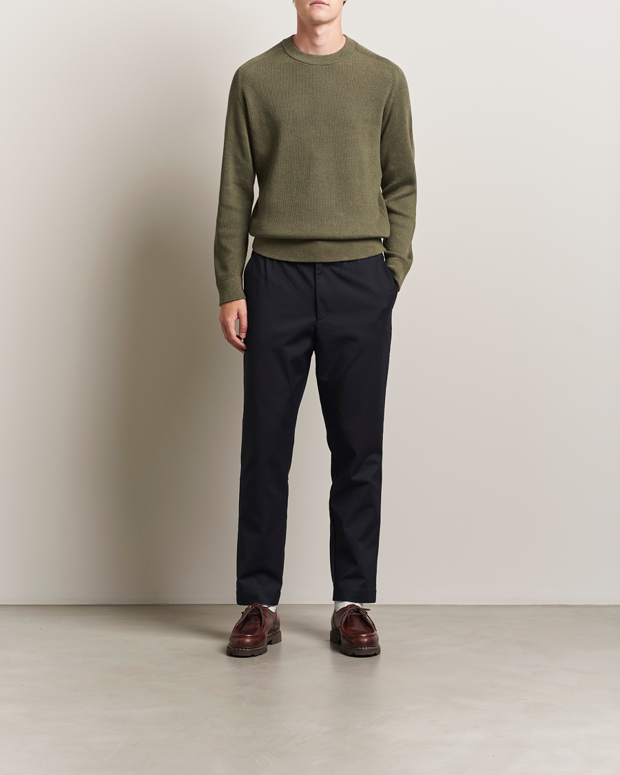 Heren | Broeken | NN07 | Billie Drawstring Trousers Navy Blue