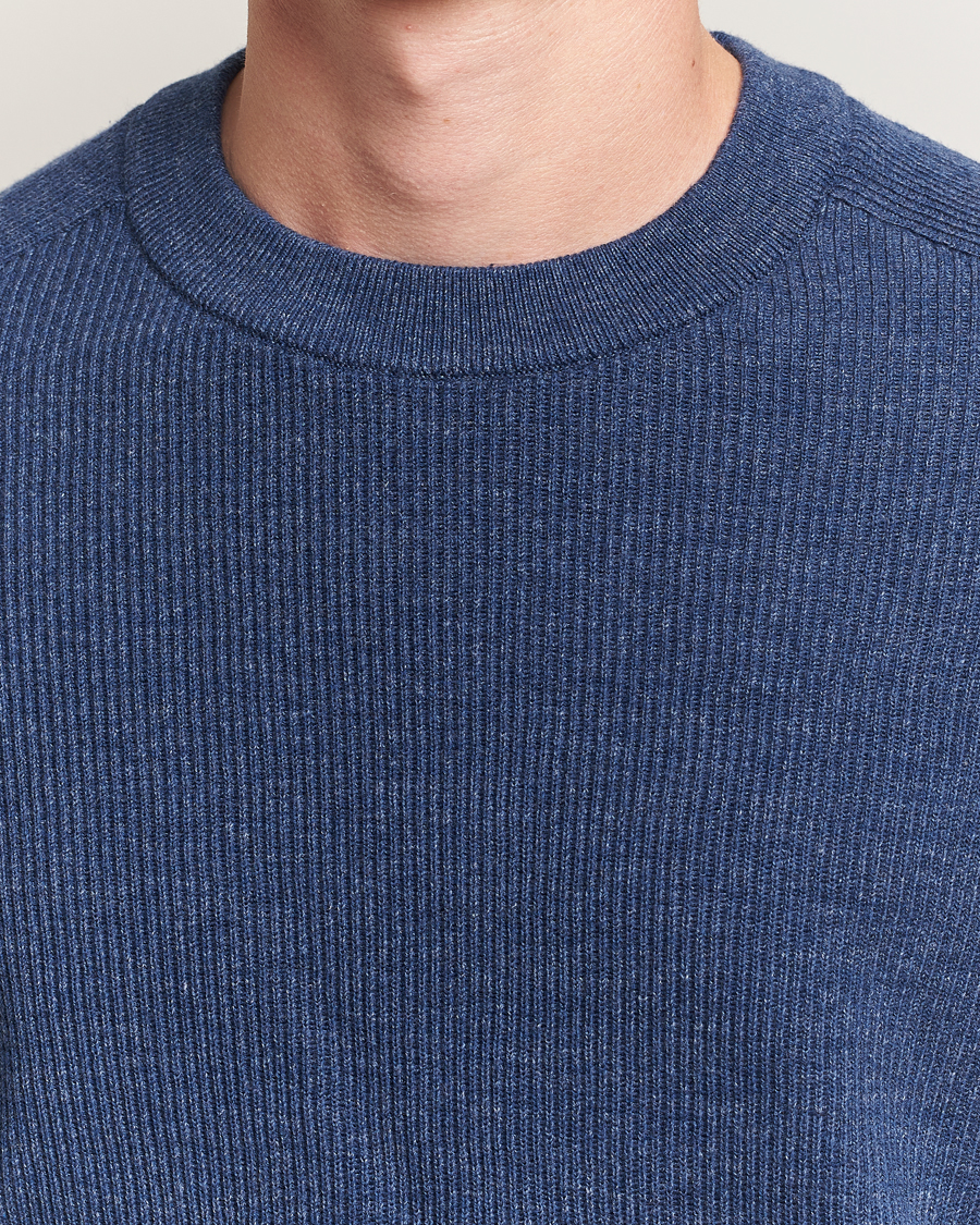 Homme | Pulls Et Tricots | NN07 | Kevin Cotton Knitted Sweater Denim Blue