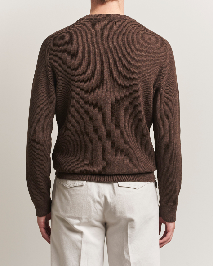 Homme | Pulls Et Tricots | NN07 | Kevin Cotton Knitted Sweater Demitasse Brown