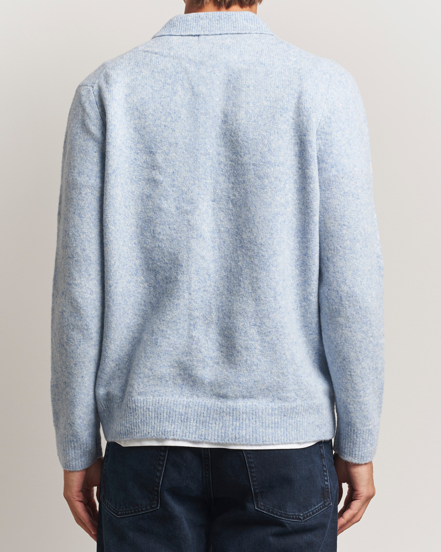 Homme | Pulls Et Tricots | NN07 | Hope Wool Knitted Polo Cerulian Blue