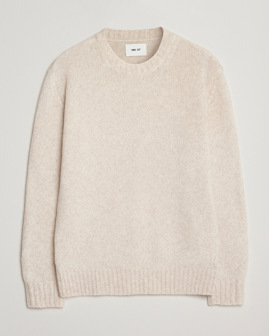 Heren | Truien | NN07 | Lee Wool Knitted Sweater Ivory