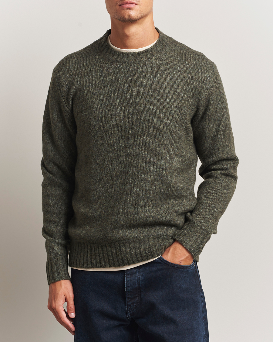 Heren | Truien | NN07 | Lee Wool Knitted Sweater Capers Green