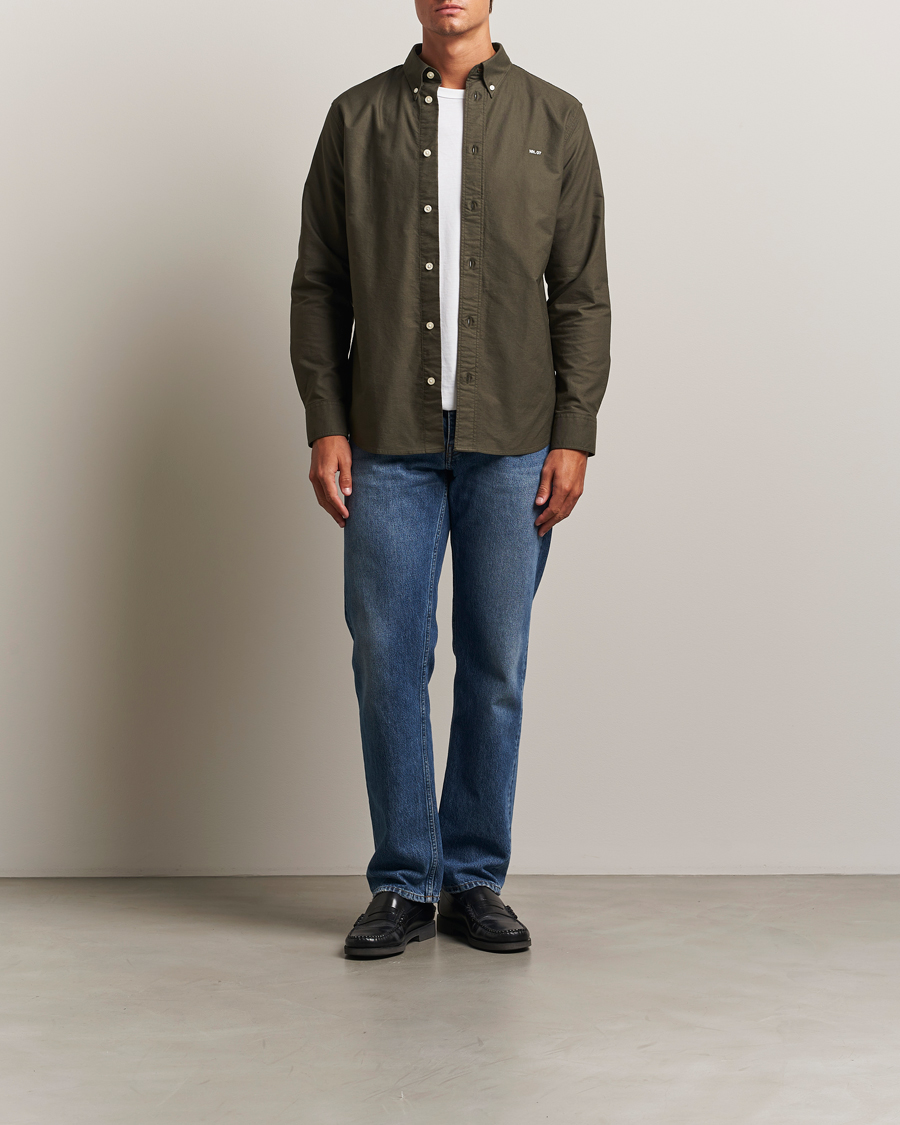 Heren | Overhemden | NN07 | Colby Oxford Shirt Dark Army
