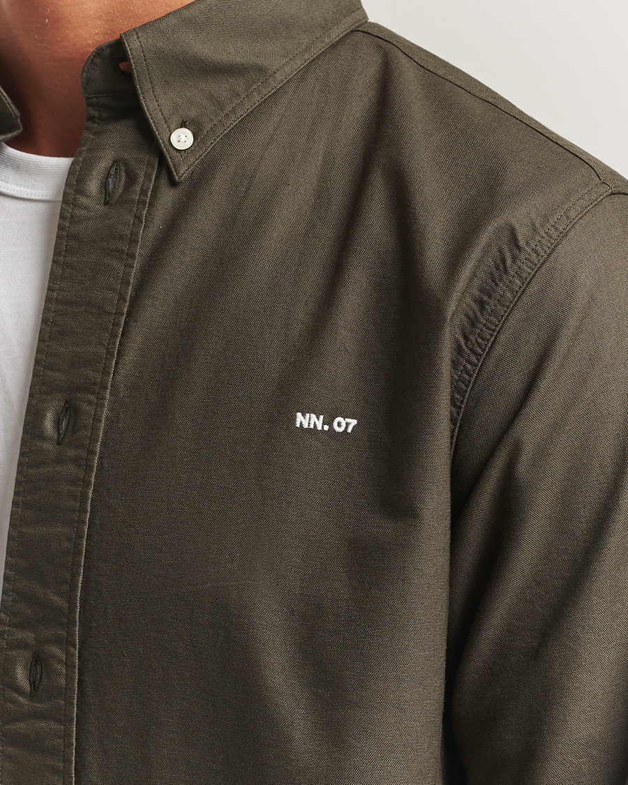 Heren | Overhemden | NN07 | Colby Oxford Shirt Dark Army