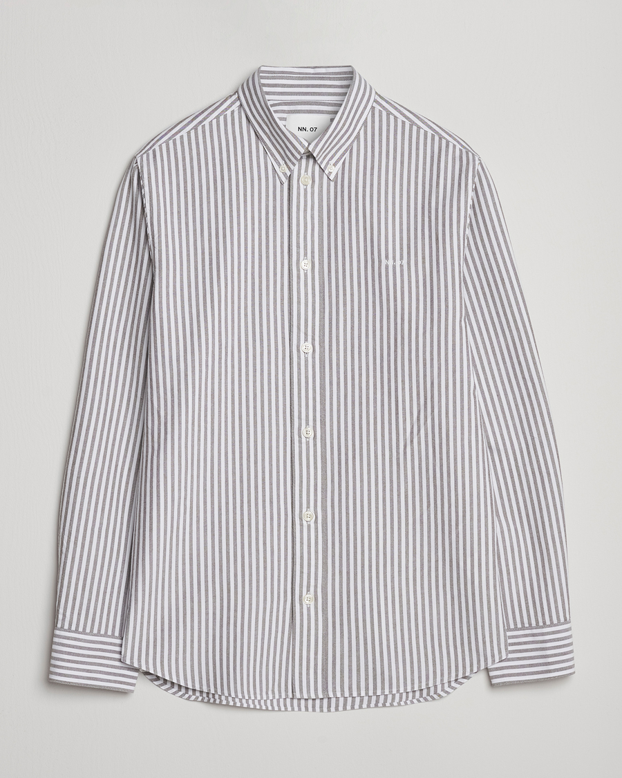 Homme | Chemises | NN07 | Colby Oxford Shirt Brown/White