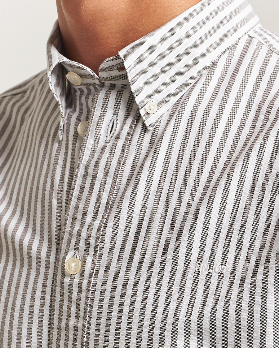 Homme | Chemises | NN07 | Colby Oxford Shirt Brown/White