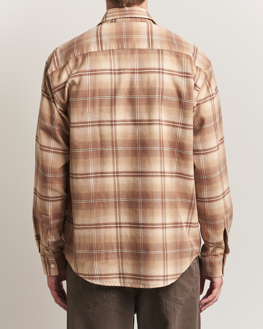 Heren | Overhemden | NN07 | Deon Flannel Checked Shirt Camel