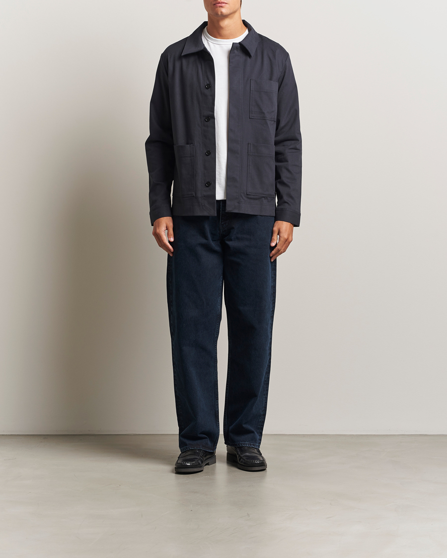 Homme | Chemises | NN07 | Olav Cotton Overshirt Deep Navy