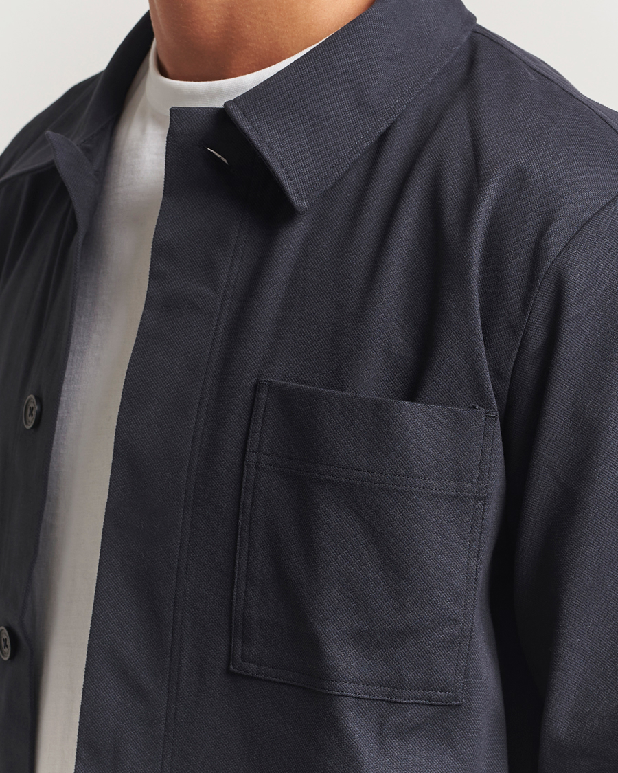 Homme | Chemises | NN07 | Olav Cotton Overshirt Deep Navy