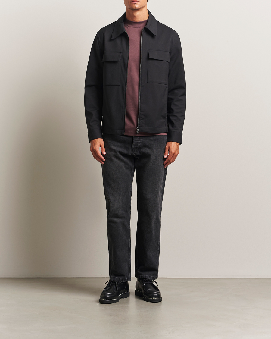 Homme | Chemises | NN07 | Alban Technical Overshirt Black
