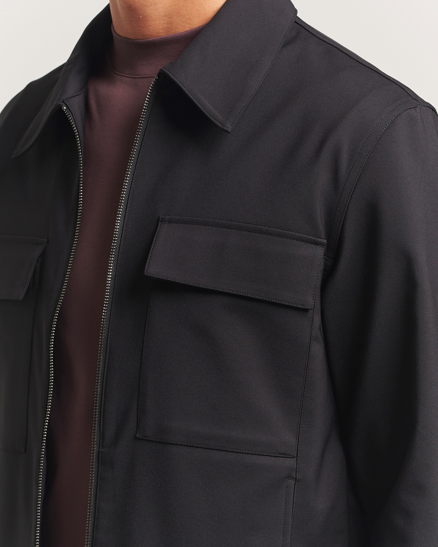 Homme | Chemises | NN07 | Alban Technical Overshirt Black