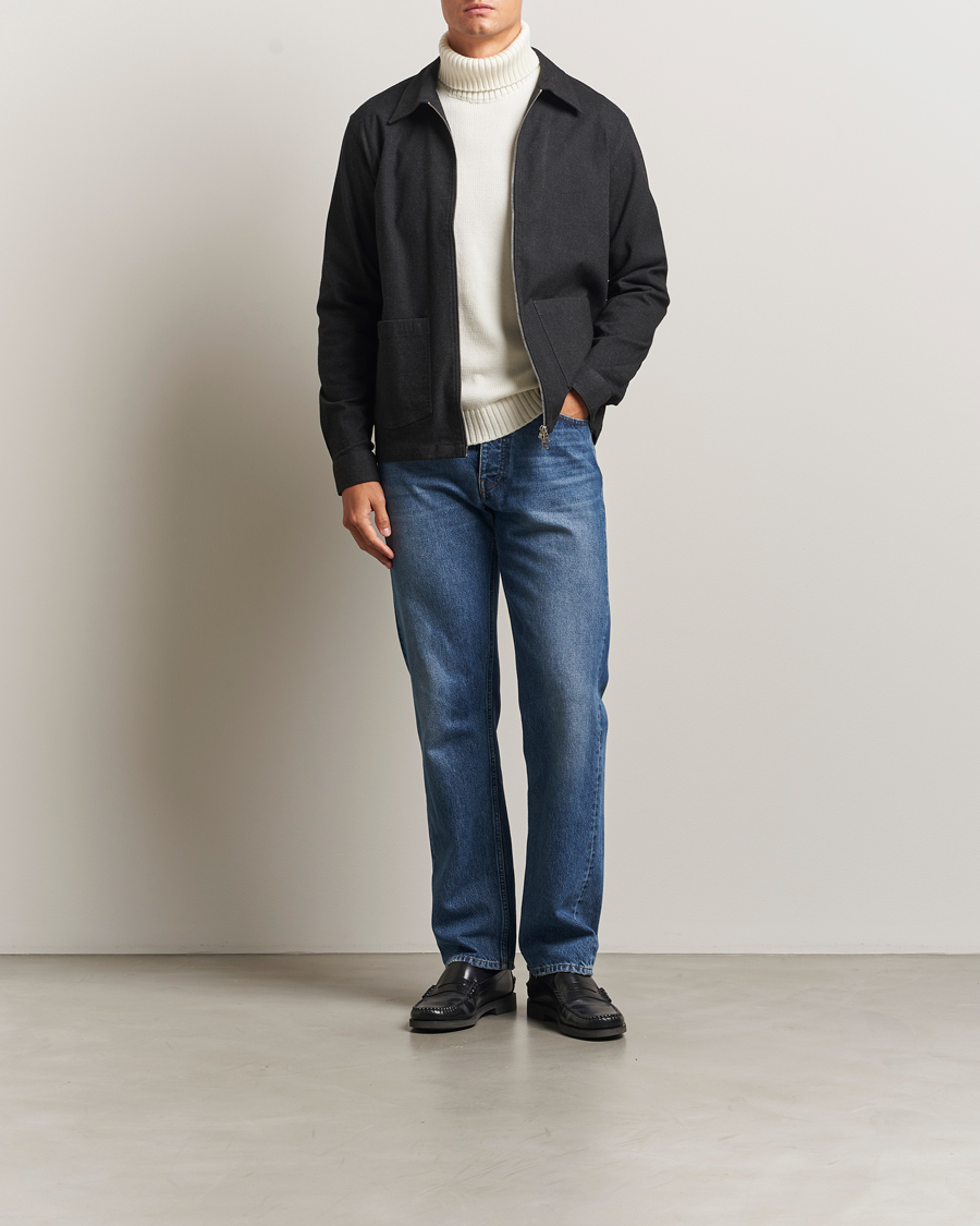 Homme | Chemises | NN07 | Virgil Brushed Cotton Overshirt Black Multi