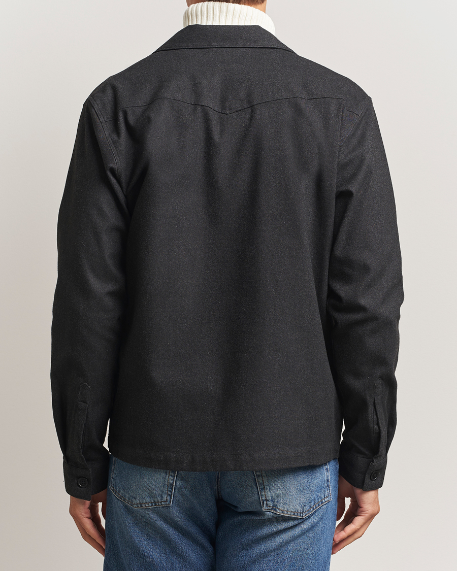 Homme | Chemises | NN07 | Virgil Brushed Cotton Overshirt Black Multi