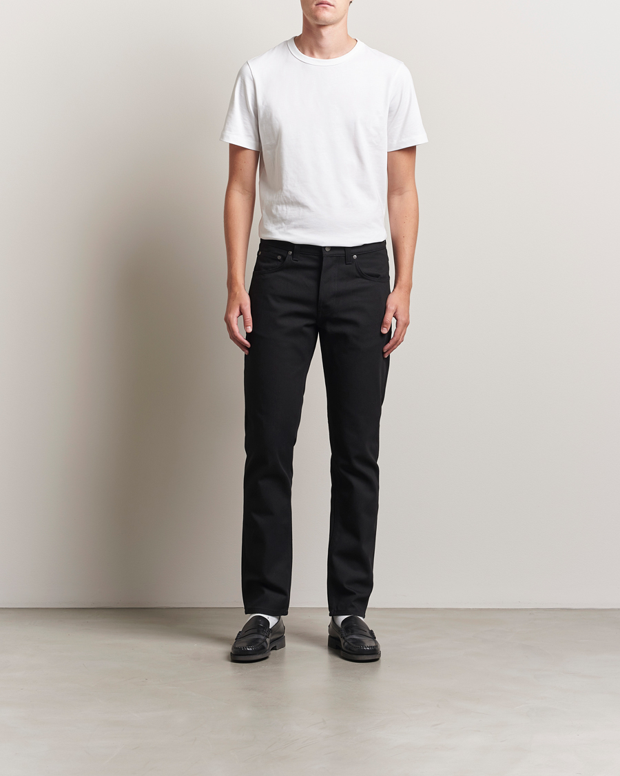 Homme | Jeans | Nudie Jeans | Solid Ollie Jeans Dry Pure Black
