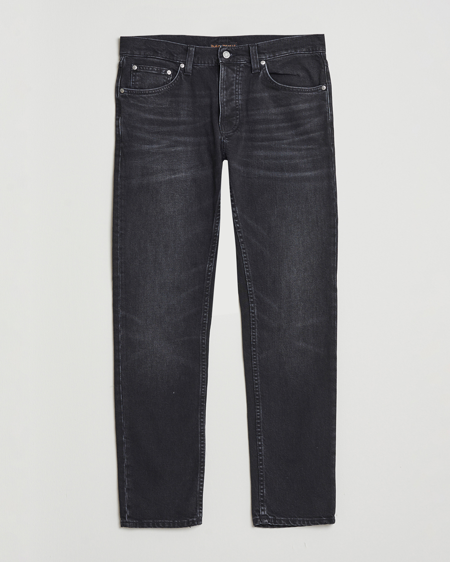 Heren | Broeken | Nudie Jeans | Solid Ollie Jeans Black Force