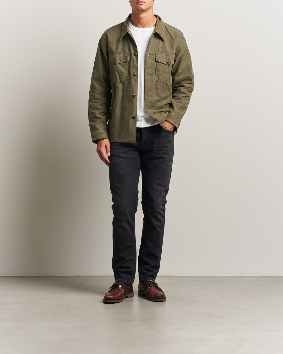 Heren | Broeken | Nudie Jeans | Solid Ollie Jeans Black Force