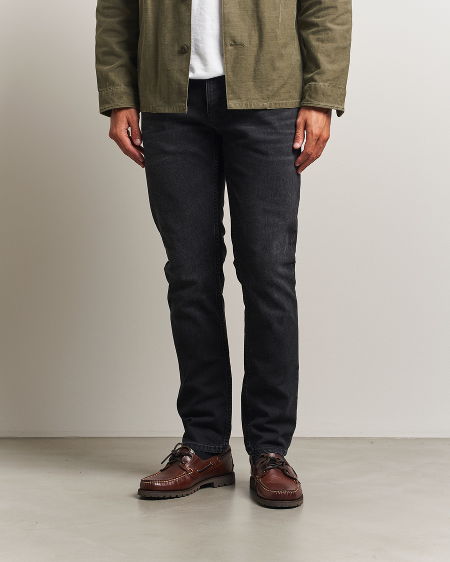 Heren | Broeken | Nudie Jeans | Solid Ollie Jeans Black Force